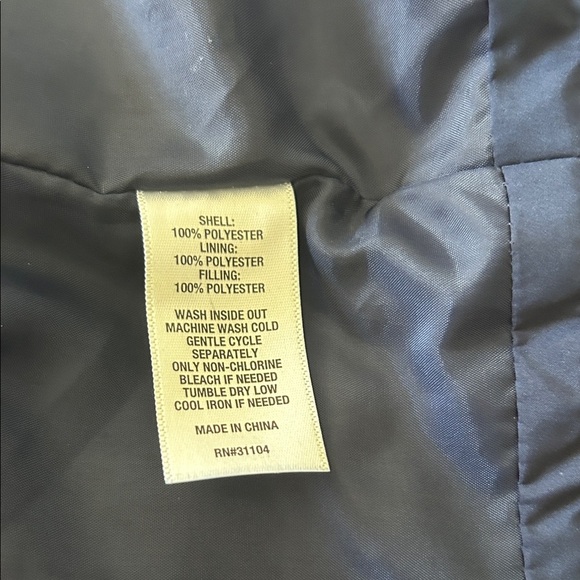 Kim Roqers Dark Blue Quilted Jacket Size Large - Picture 13 of 13